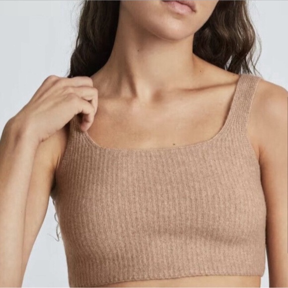 NWT Everlane The Cozy Stretch Tank Camel balletcore - Picture 3 of 12
